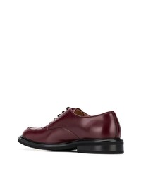 Chaussures derby en cuir bordeaux Bottega Veneta