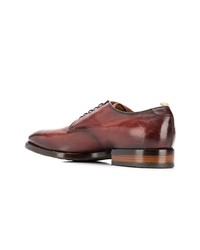 Chaussures derby en cuir bordeaux Officine Creative