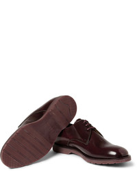 Chaussures derby en cuir bordeaux Paul Smith