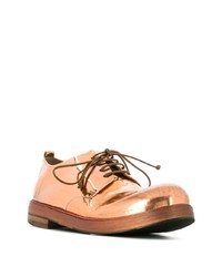 Chaussures derby en cuir dorées Marsèll