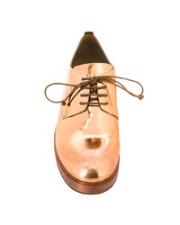 Chaussures derby en cuir dorées Marsèll