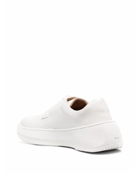 Chaussures derby en cuir épaisses blanches Hevo