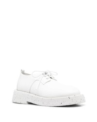 Chaussures derby en cuir épaisses blanches Marsèll