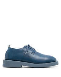 Chaussures derby en cuir épaisses bleues