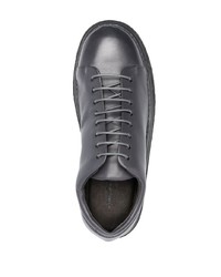 Chaussures derby en cuir épaisses gris foncé Marsèll