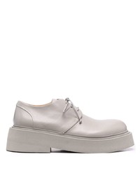 Chaussures derby en cuir épaisses grises