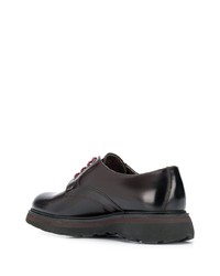 Chaussures derby en cuir épaisses marron foncé Doucal's