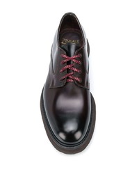 Chaussures derby en cuir épaisses marron foncé Doucal's