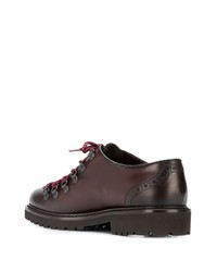 Chaussures derby en cuir épaisses marron foncé Doucal's