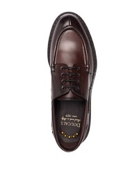 Chaussures derby en cuir épaisses marron foncé Doucal's