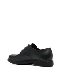 Chaussures derby en cuir épaisses noires Camper