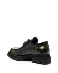 Chaussures derby en cuir épaisses noires JORDAN LUCA