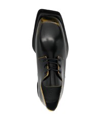 Chaussures derby en cuir épaisses noires JORDAN LUCA