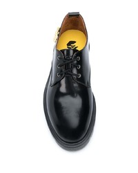 Chaussures derby en cuir épaisses noires Off-White