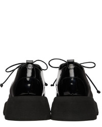 Chaussures derby en cuir épaisses noires Marsèll