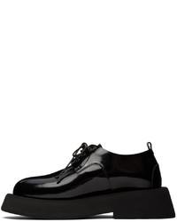 Chaussures derby en cuir épaisses noires Marsèll