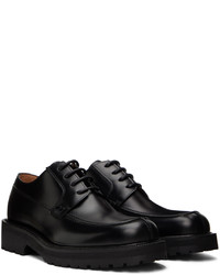Chaussures derby en cuir épaisses noires Dries Van Noten