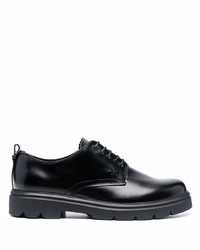 Chaussures derby en cuir épaisses noires Calvin Klein