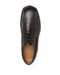 Chaussures derby en cuir épaisses noires Acne Studios