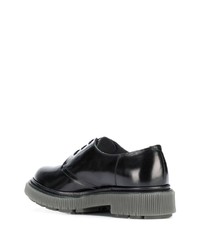 Chaussures derby en cuir épaisses noires Adieu Paris