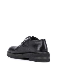 Chaussures derby en cuir épaisses noires Marsèll