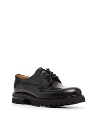 Chaussures derby en cuir épaisses noires Church's