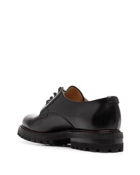 Chaussures derby en cuir épaisses noires Church's