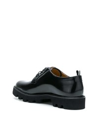 Chaussures derby en cuir épaisses noires Emporio Armani