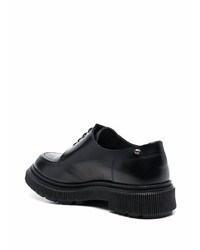 Chaussures derby en cuir épaisses noires Adieu Paris