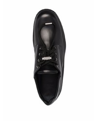 Chaussures derby en cuir épaisses noires Oamc