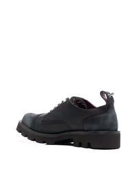 Chaussures derby en cuir épaisses noires Diesel