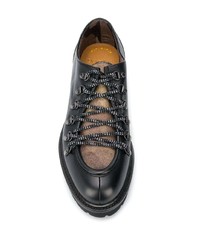 Chaussures derby en cuir épaisses noires Doucal's