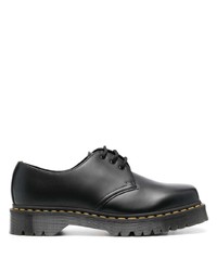 Chaussures derby en cuir épaisses noires Dr. Martens