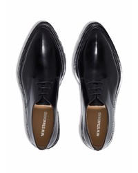 Chaussures derby en cuir épaisses noires NEW STANDARD