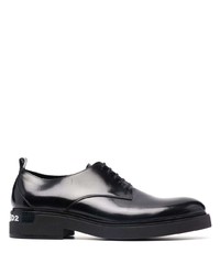Chaussures derby en cuir épaisses noires DSQUARED2