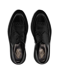 Chaussures derby en cuir épaisses noires Adieu Paris