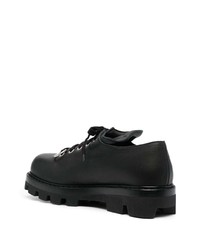 Chaussures derby en cuir épaisses noires Oamc