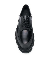 Chaussures derby en cuir épaisses noires Both