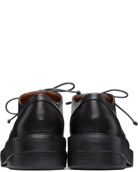 Chaussures derby en cuir épaisses noires Marsèll