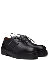 Chaussures derby en cuir épaisses noires Marsèll