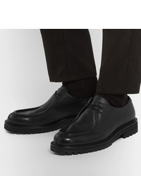 Chaussures derby en cuir épaisses noires Mr P.