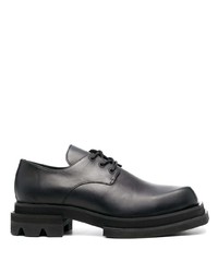 Chaussures derby en cuir épaisses noires JORDAN LUCA