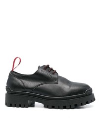 Chaussures derby en cuir épaisses noires Karl Lagerfeld