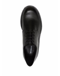 Chaussures derby en cuir épaisses noires Ann Demeulemeester