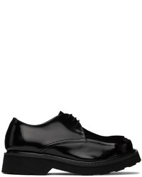 Chaussures derby en cuir épaisses noires Kenzo