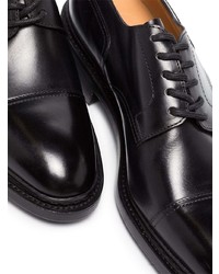 Chaussures derby en cuir épaisses noires John Lobb