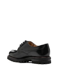 Chaussures derby en cuir épaisses noires Church's