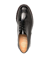 Chaussures derby en cuir épaisses noires Church's