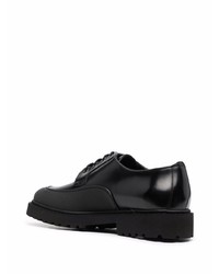 Chaussures derby en cuir épaisses noires Doucal's