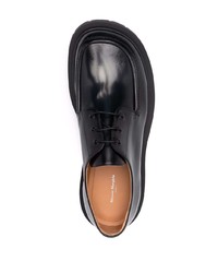 Chaussures derby en cuir épaisses noires Maison Margiela